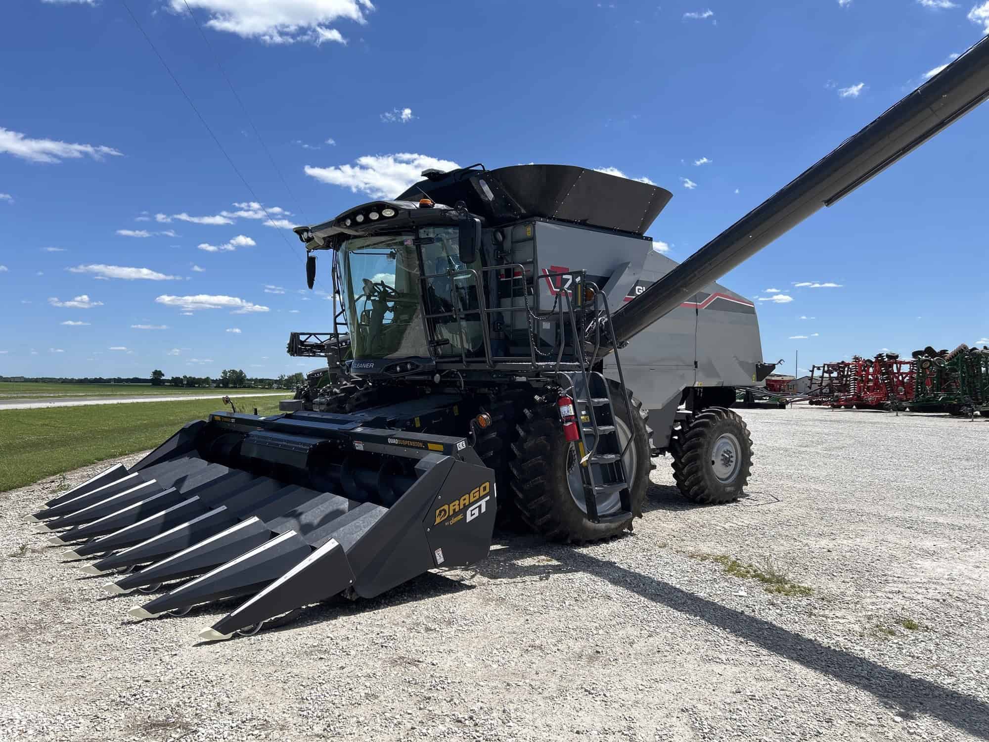 New 2025 Gleaner T71 combine, stock CV005169, in stock at Parallel Ag Carthage, Illinois